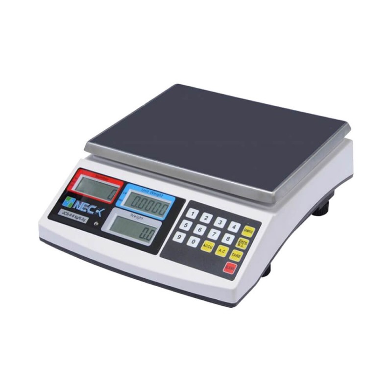 NECKLIFE JCS-A 3–30 kg şarjlı sayım terazisi, backlight LCD