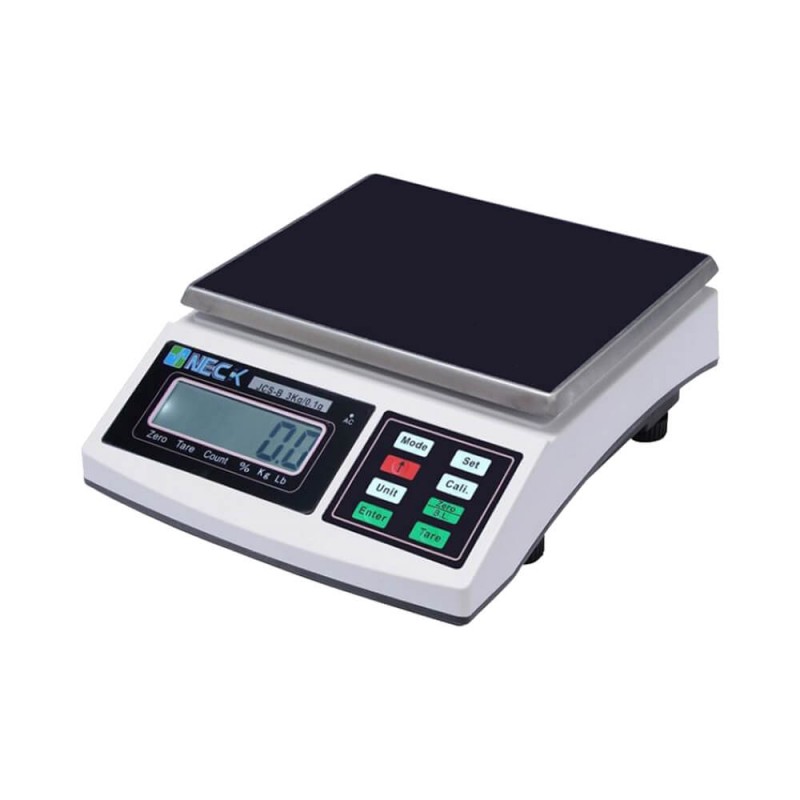NECKLIFE JCS-B Dijital Terazi – 3/6/15/30 kg, 27×21 cm platform, PCS ve % modu