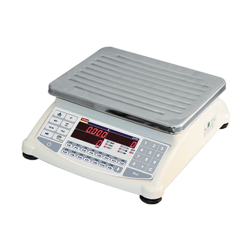 TEM ATA-LED sayıcı terazi, kırmızı 3×6 hane LED (13 mm), 30/60/120 kg