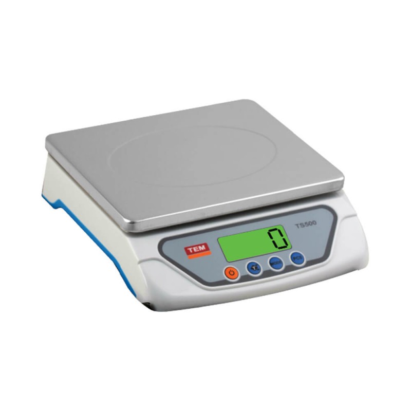 TEM TS500 25 kg LCD hassas terazi, paslanmaz kefeli