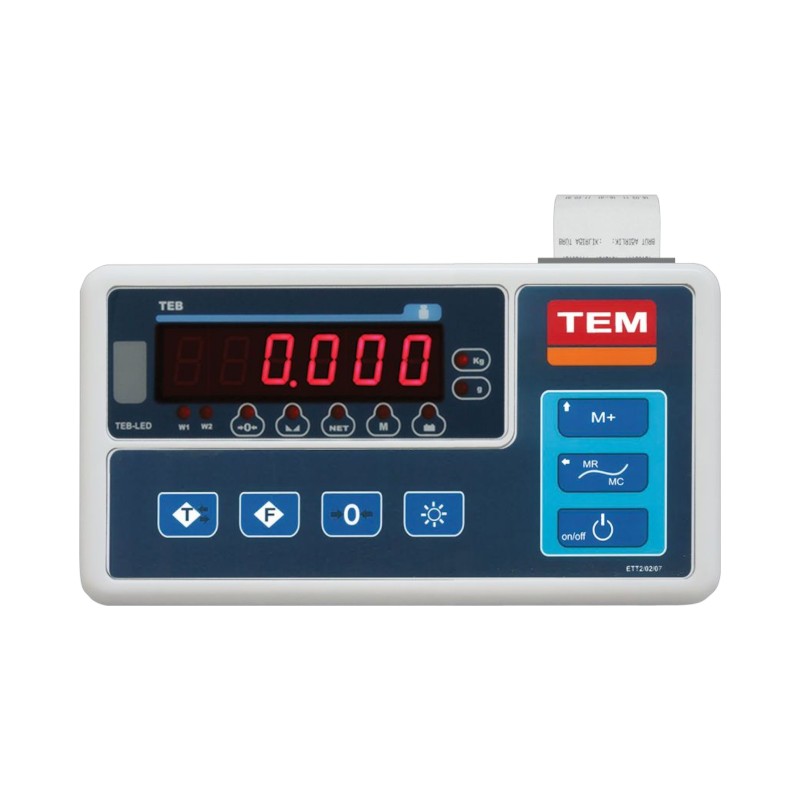 TEM INDT1TA-Y4 yazıcılı LED tartım indikatörü 3–30000 kg