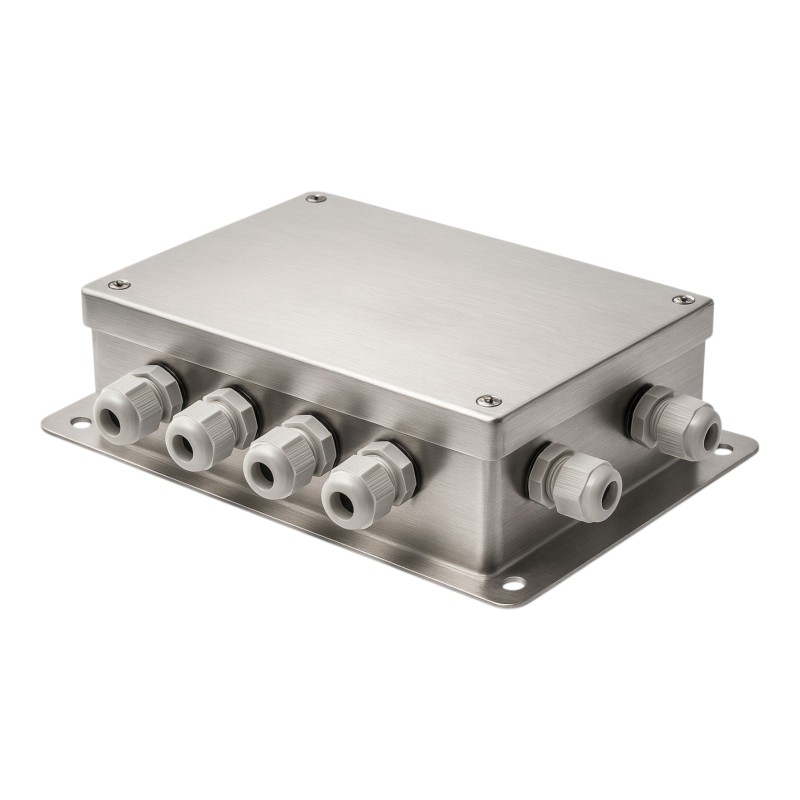 Keli J-BOX-SS 10'lu paslanmaz çelik loadcell toplama kutusu