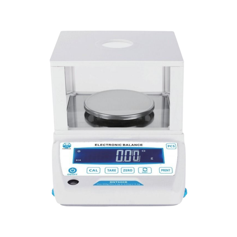 BNT300B 300 g onaylı hassas terazi, cam fanuslu LCD ekranlı model