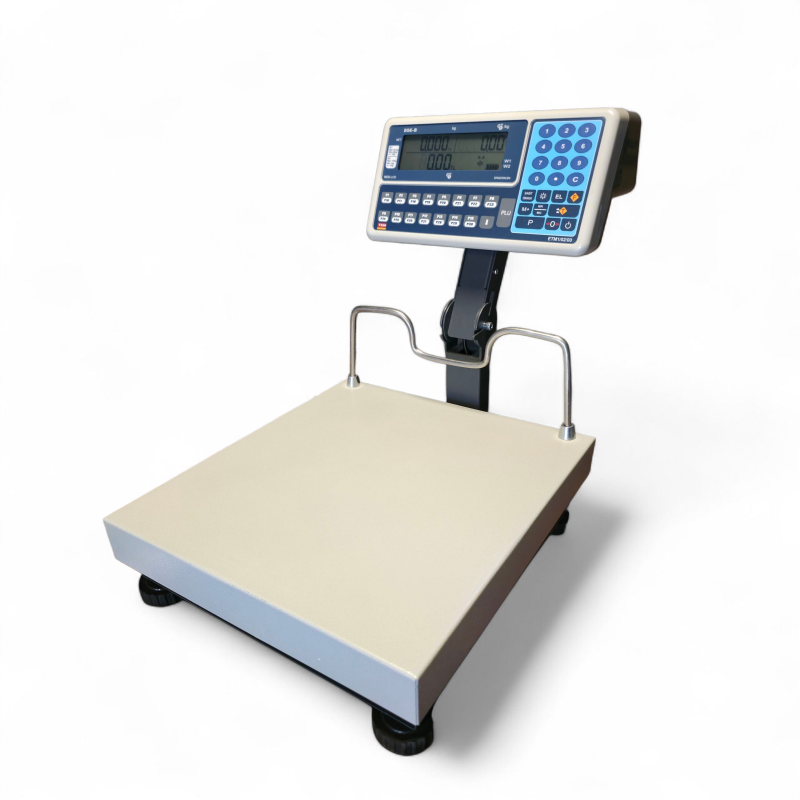 TEM MEB (EGE-B) fiyat hesaplayan pazarcı baskülü, 35×40 kefe, çift taraf LCD