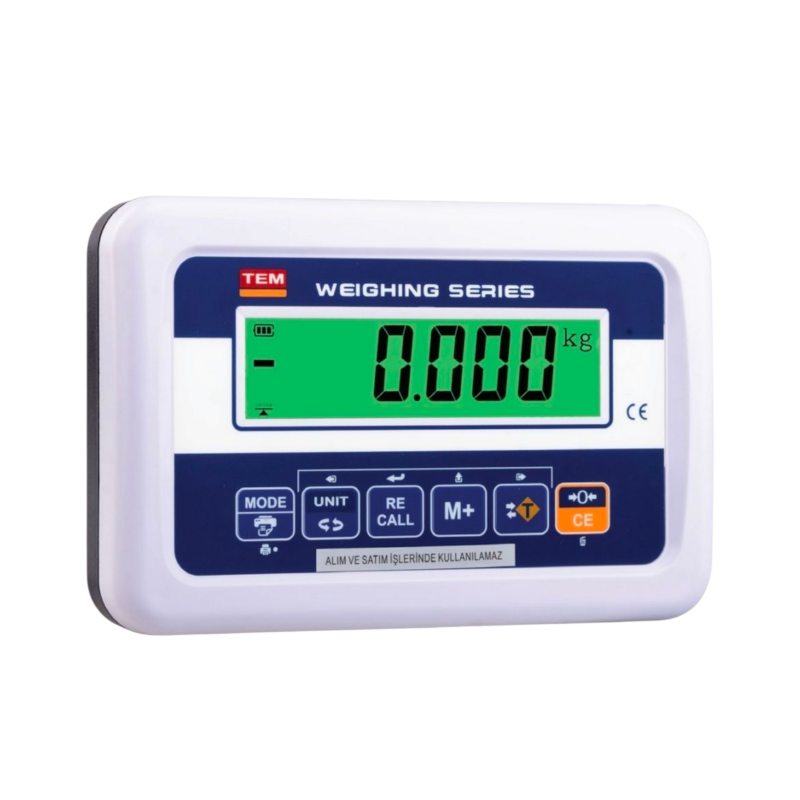 TEM XK3160-LCD tartım indikatörü 3–60.000 kg arka aydınlatmalı LCD