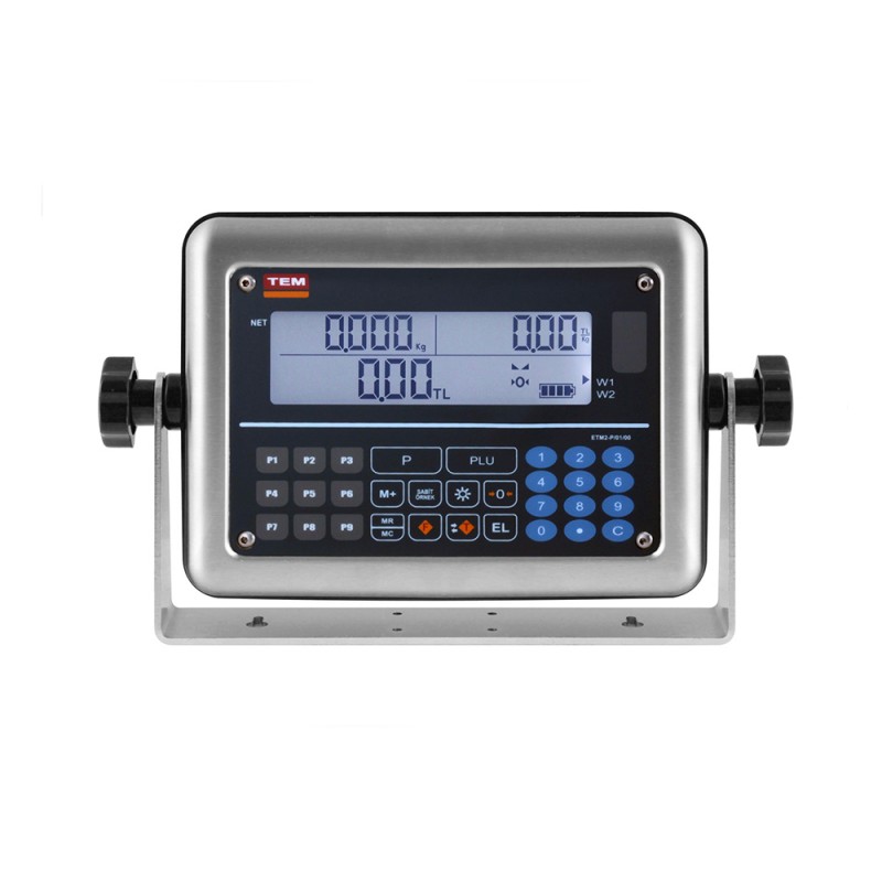 TEM MEB-LCD INDE2TP Paslanmaz Fiyat Hesaplamalı Tartı İndikatörü