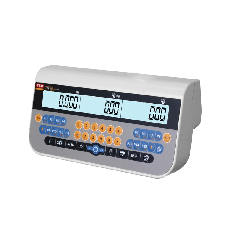 TEM INDE2TS SRP LCD Tek Taraflı Fiyat Hesaplamalı Tartı İndikatörü