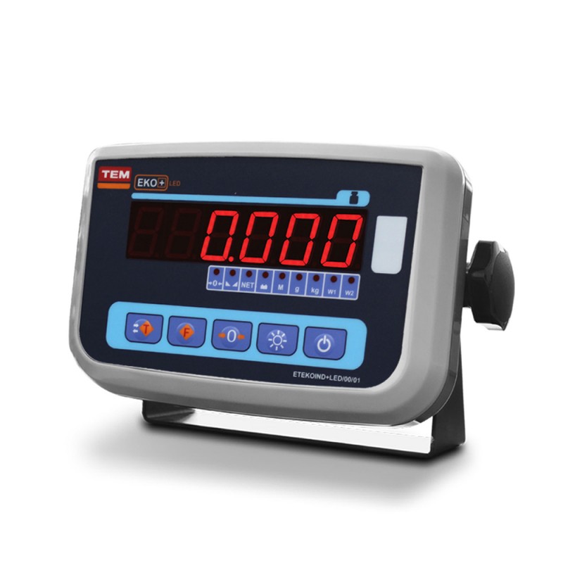 TEM INDEKO+LED onaylı LED tartım indikatörü 3–30.000 kg