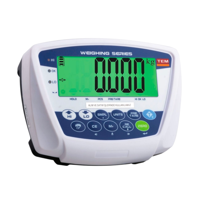 TEM XK3260 LCD tartım indikatörü 3–60.000 kg kapasite
