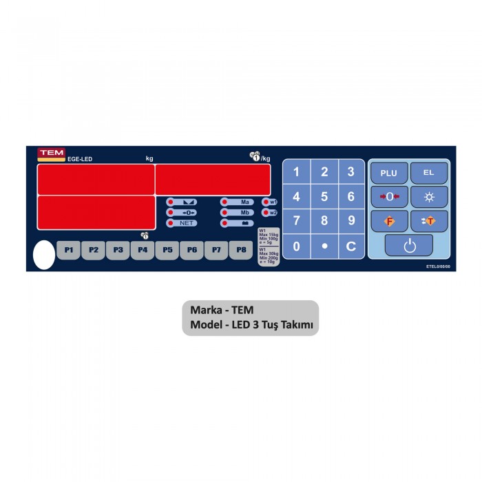 Tem Led 3 Tuş Takımı