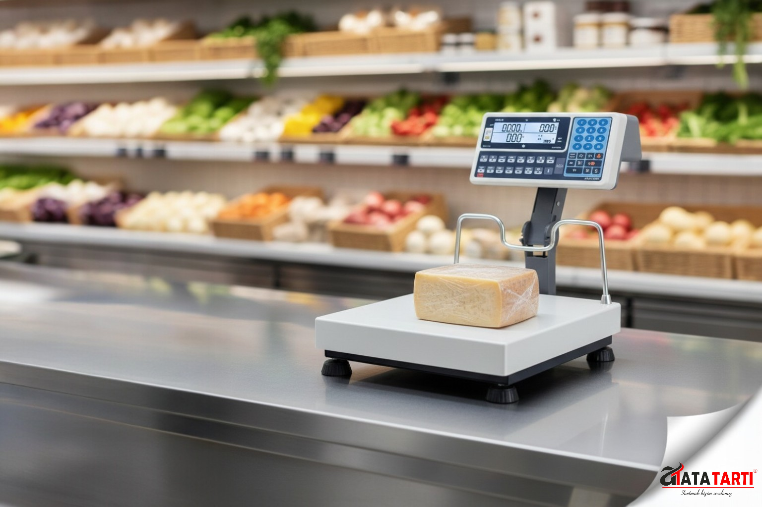 Tem Ege-B LCD M onaylı market ve manav terazisi